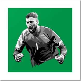 Gianluigi Donnarumma Greyscale Pop Art Posters and Art